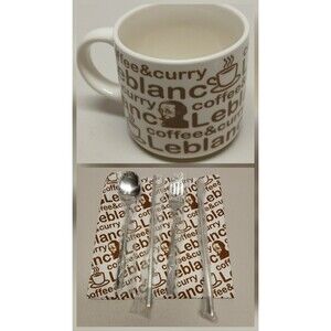 Persona 5 Royal LeBlanc Café Coffee Mug w Spoon Fork Chopsticks Napkin ATLUS NEW